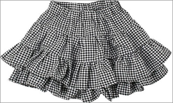 Check Cancan Skirt[Seoul Mulsan Co., Ltd.] Made in Korea
